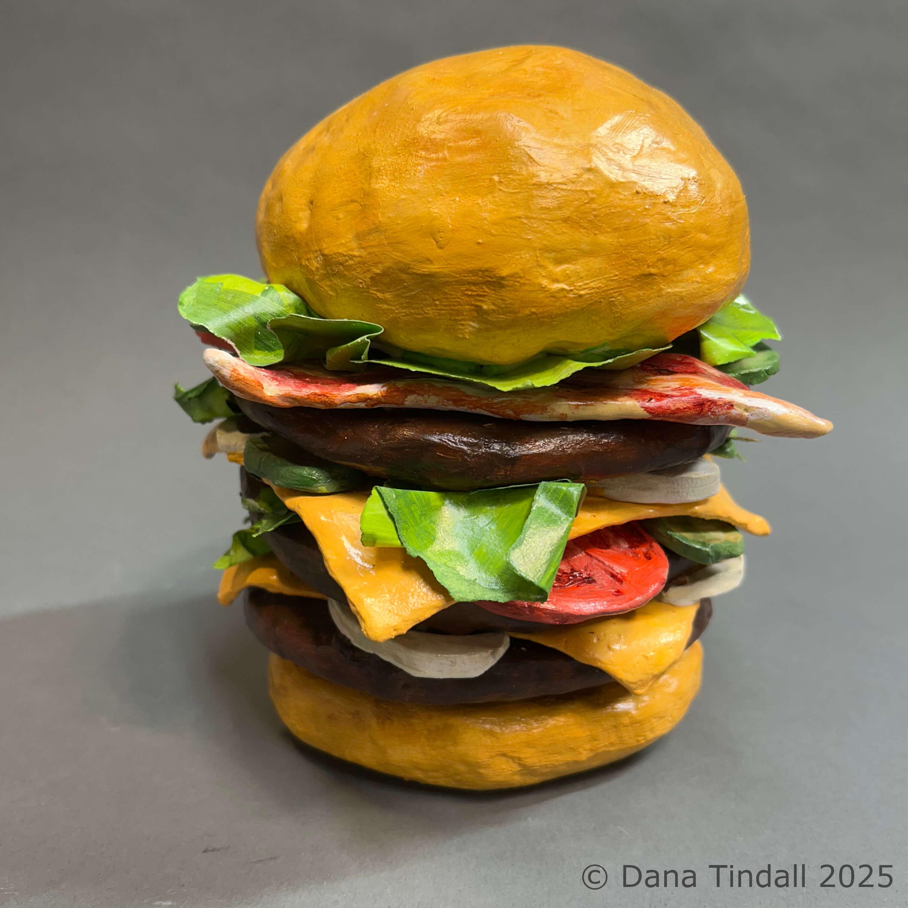Big Fat Burger8.25” x 7” x 7” Mixed media