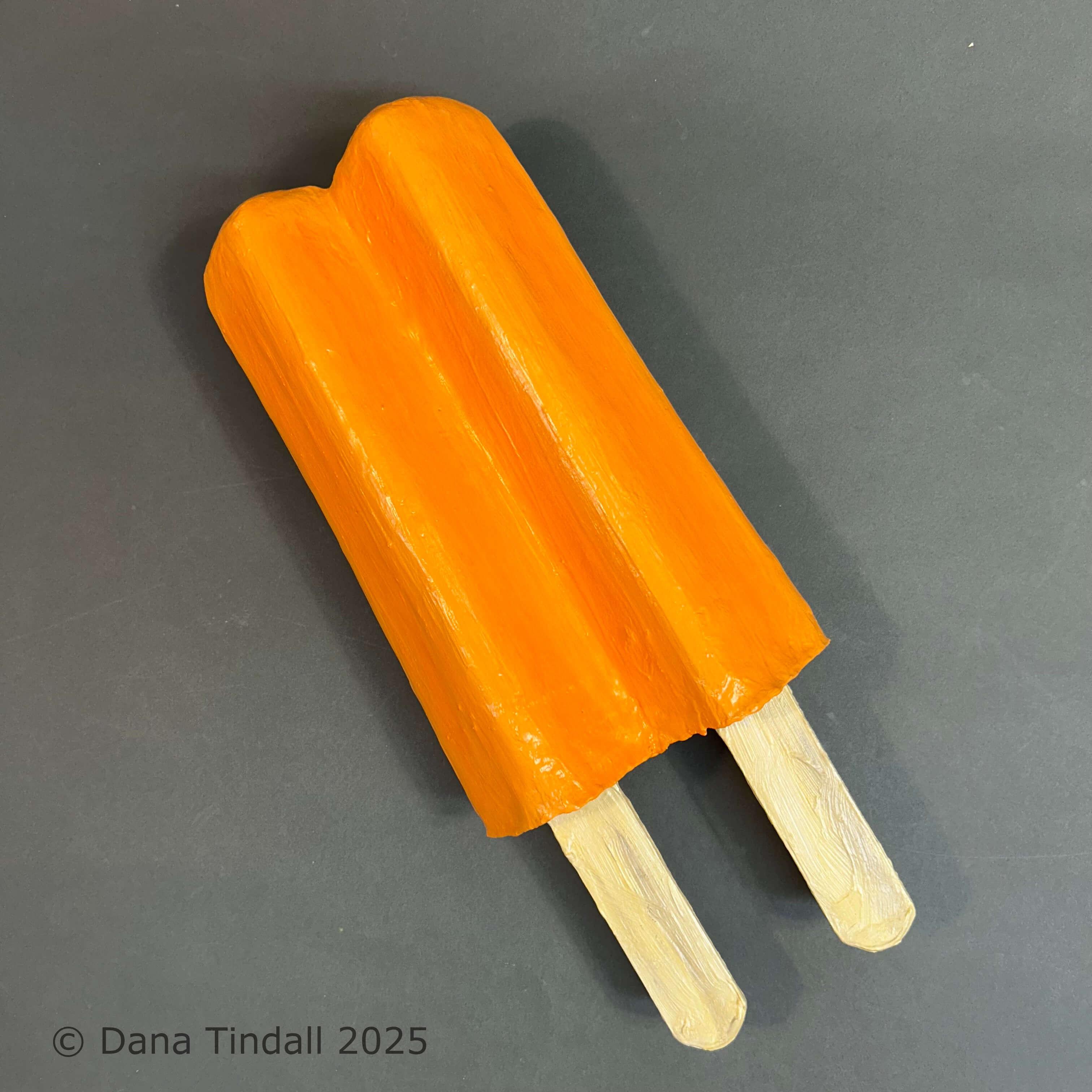 Orange Popsicle18” x 7” x 4” Mixed media