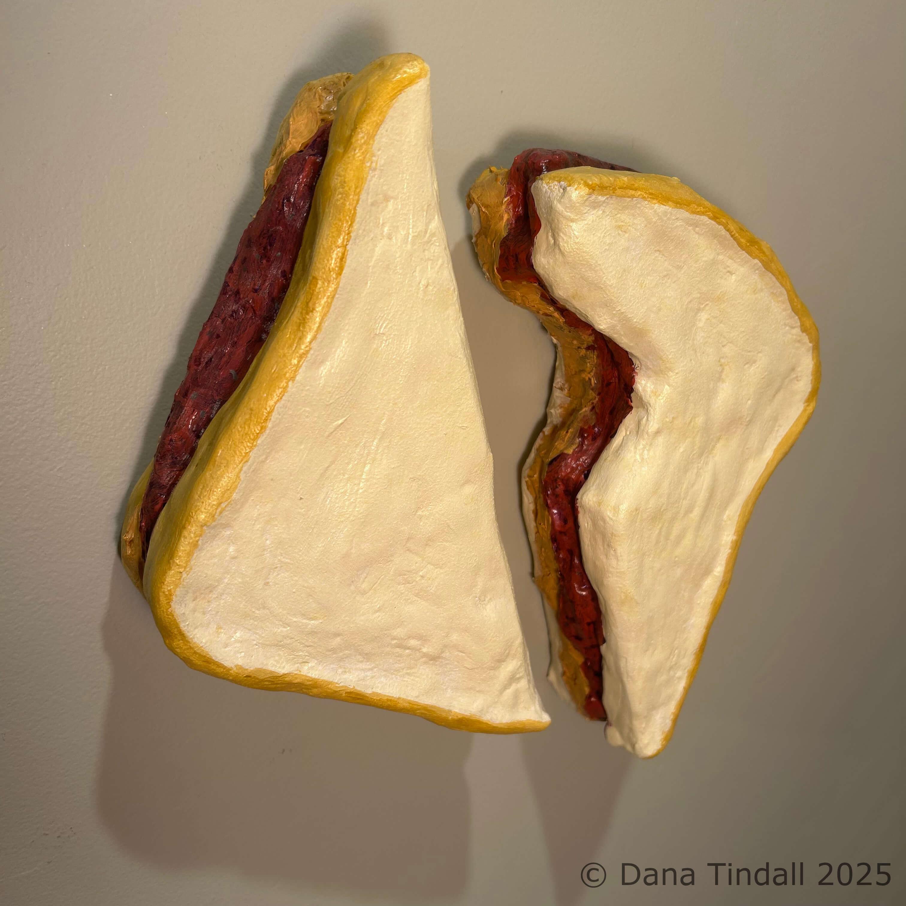 PB&J (tasted!)Approx. 10” x 12” x 3.5” Mixed media