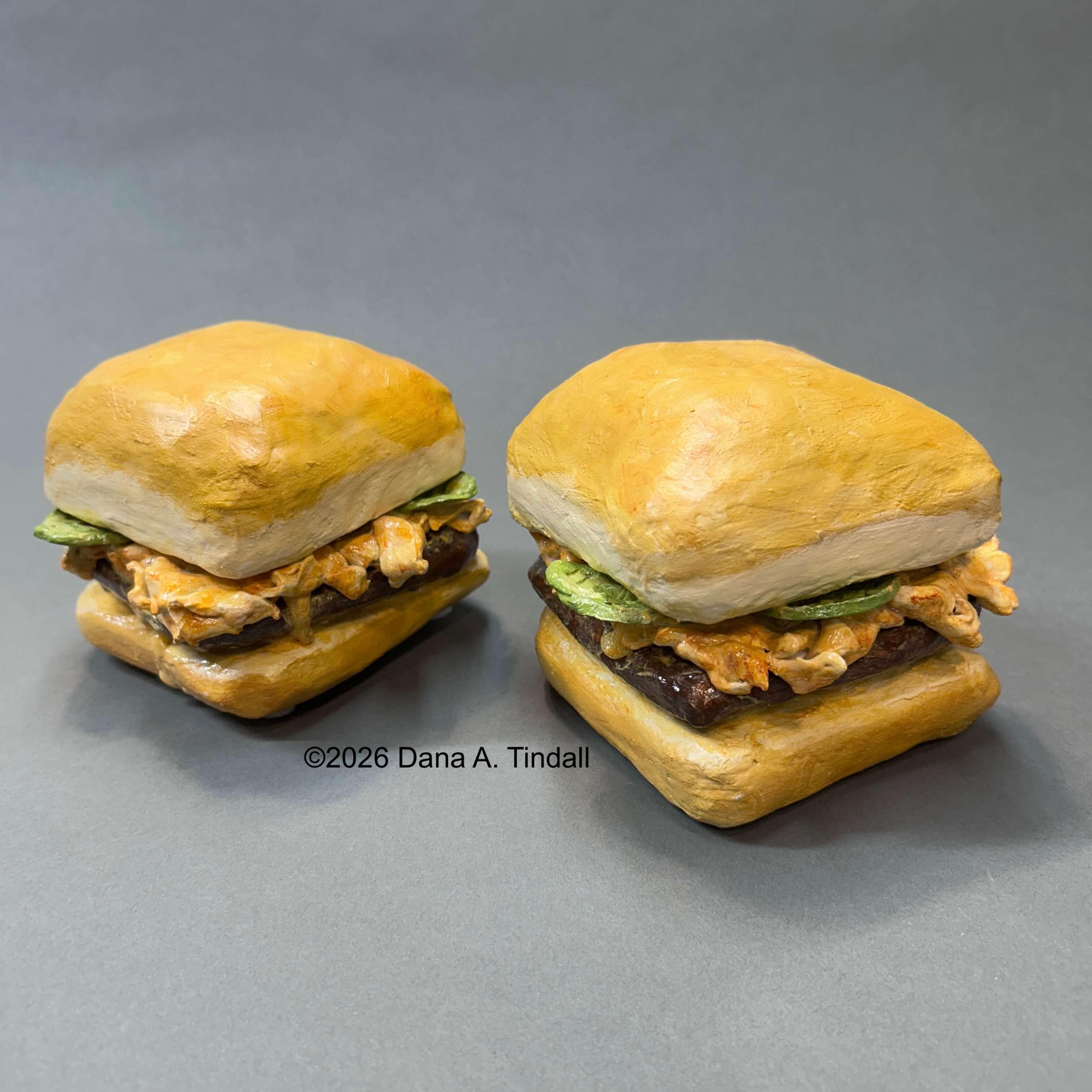 Sliders5” x 5” x 4” (each) Mixed media